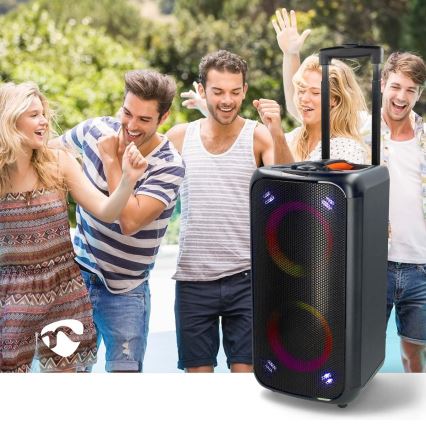 LED RGB Oplaadbare luidspreker 240W/4000 mAh + afstandsbediening