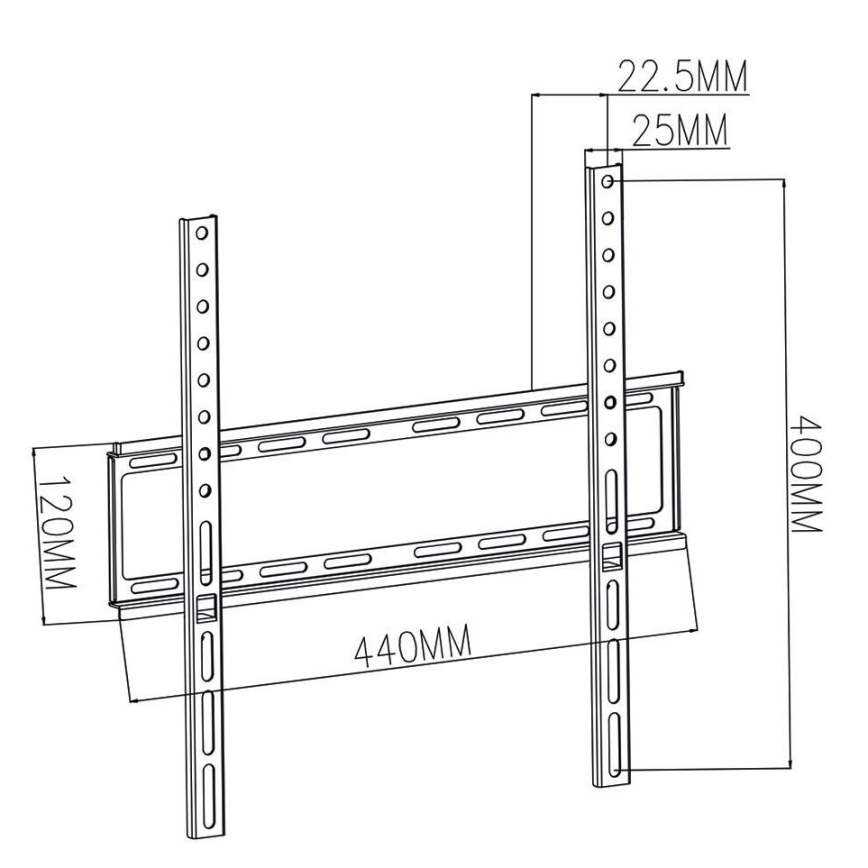 Nedis TVWM1031BK − Vaste muurbeugel voor TV 23-55”