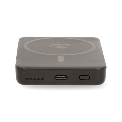 Magnetische 2-in-1 Powerbank met MagSafe draadloos opladen 5000 mAh zwart