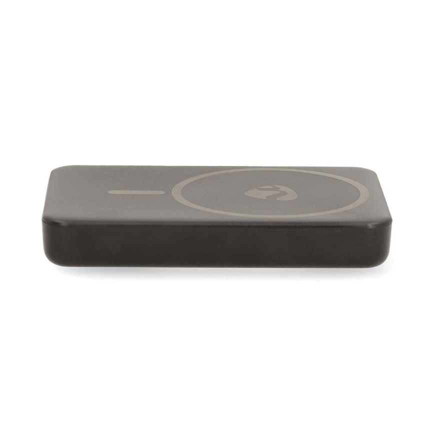 Magnetische 2-in-1 Powerbank met MagSafe draadloos opladen 5000 mAh zwart