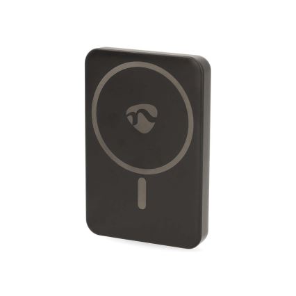 Magnetische 2-in-1 Powerbank met MagSafe draadloos opladen 5000 mAh zwart