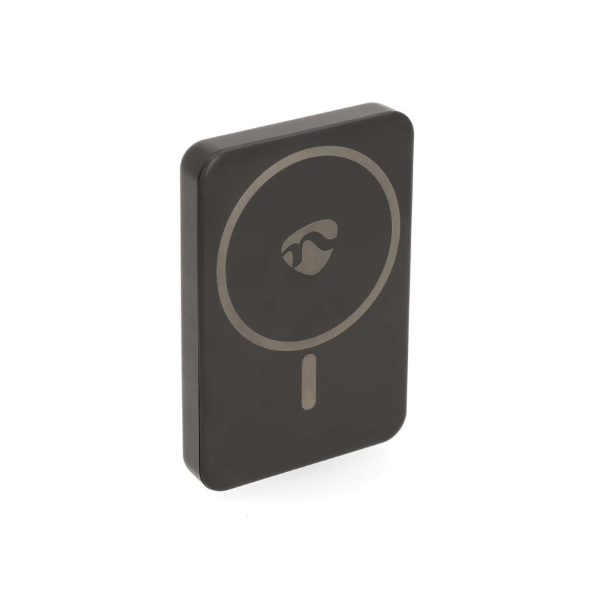 Magnetische 2-in-1 Powerbank met MagSafe draadloos opladen 5000 mAh zwart