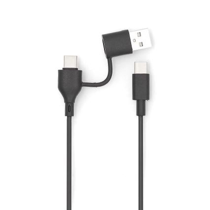 Magnetische 2-in-1 Powerbank met MagSafe draadloos opladen 5000 mAh zwart