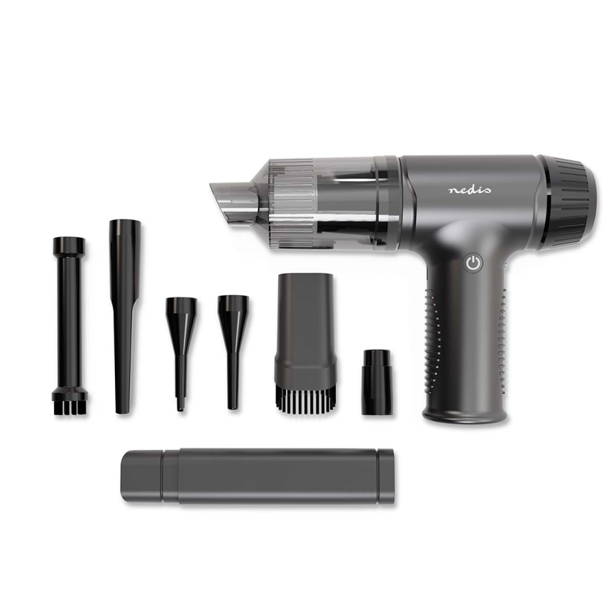 Oplaadbare handstofzuiger 2in1 90W/6000 mAh grijs/zwart