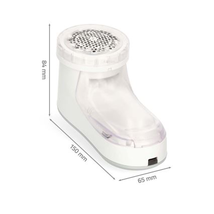 Pluizenverwijderaar 500 mAh wit