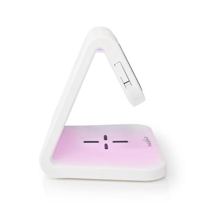 LED RGB Wekker met een draadloze oplader LED/10W/5V wit