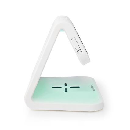 LED RGB Wekker met een draadloze oplader LED/10W/5V wit