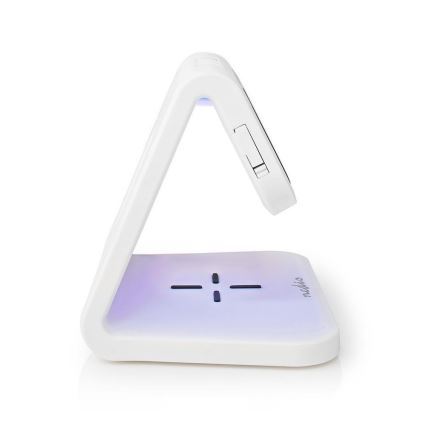 LED RGB Wekker met een draadloze oplader LED/10W/5V wit