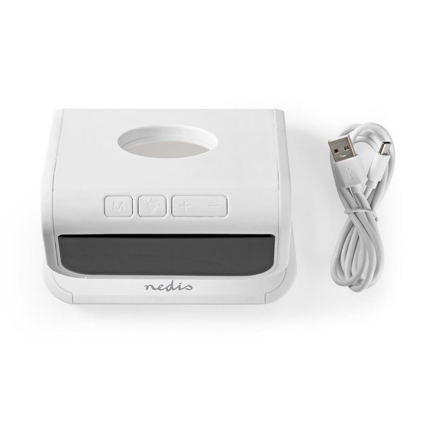 LED RGB Wekker met een draadloze oplader LED/10W/5V wit