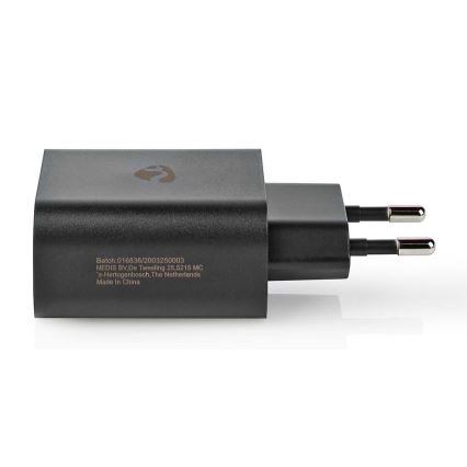 Oplaad Adapter USB-C Stroom Voorziening 30W/230V zwart