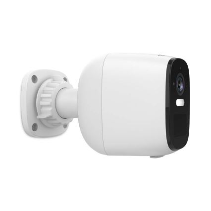 Smart buitenshuis oplaadbaar camera met sensor SmartLife 4MP Quad HD 1440p 5V/5200mAh Wi-Fi Tuya IP66