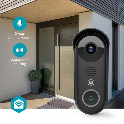 SmartLife slimme videodeurbel met bewegingsdetectie 5V Full HD 1080p IP54 Wi-Fi Tuya