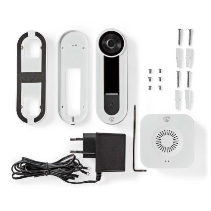 Draadloze video deurbel met sensor Full HD 1536p 3xAA Wi-Fi IP65