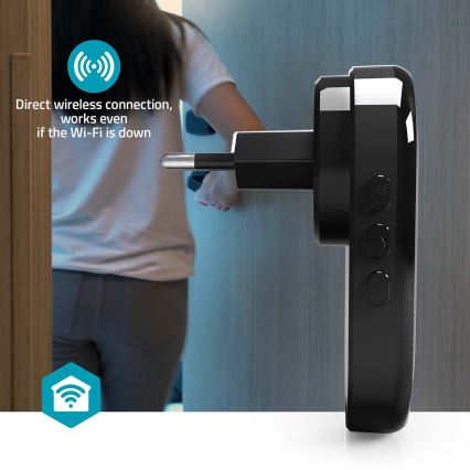 Gong voor SmartLife Wi‑Fi-deurbel, zwart