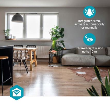 Slimme camera Smartlife 5V 3MP Full HD 1296p Wi-Fi Tuya