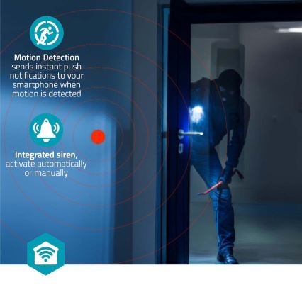 Slimme camera Smartlife 5V 3MP Full HD 1296p Wi-Fi Tuya