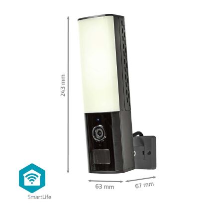 Slimme buitencamera Smartlife Full HD 1080p met LED-verlichting Wi-Fi Tuya IP65