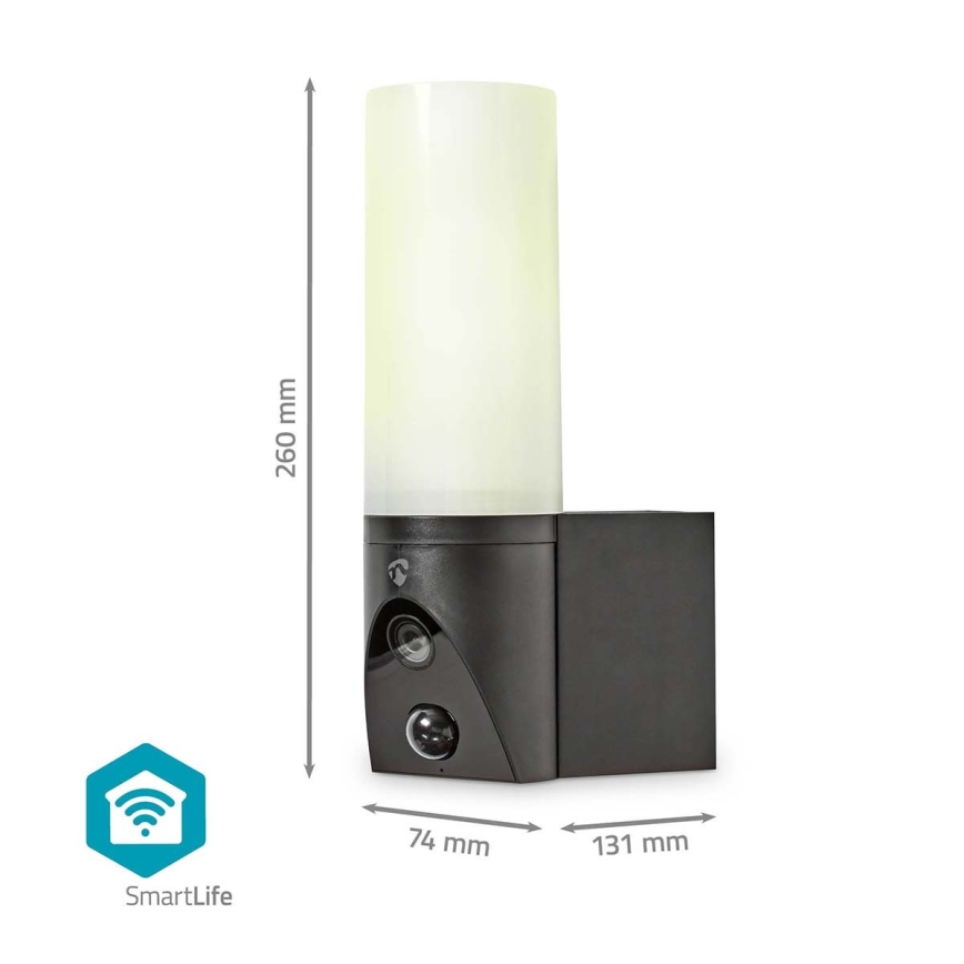 Slimme buitencamera SmartLife Full HD 1080p met LED-verlichting Wi-Fi Tuya IP65