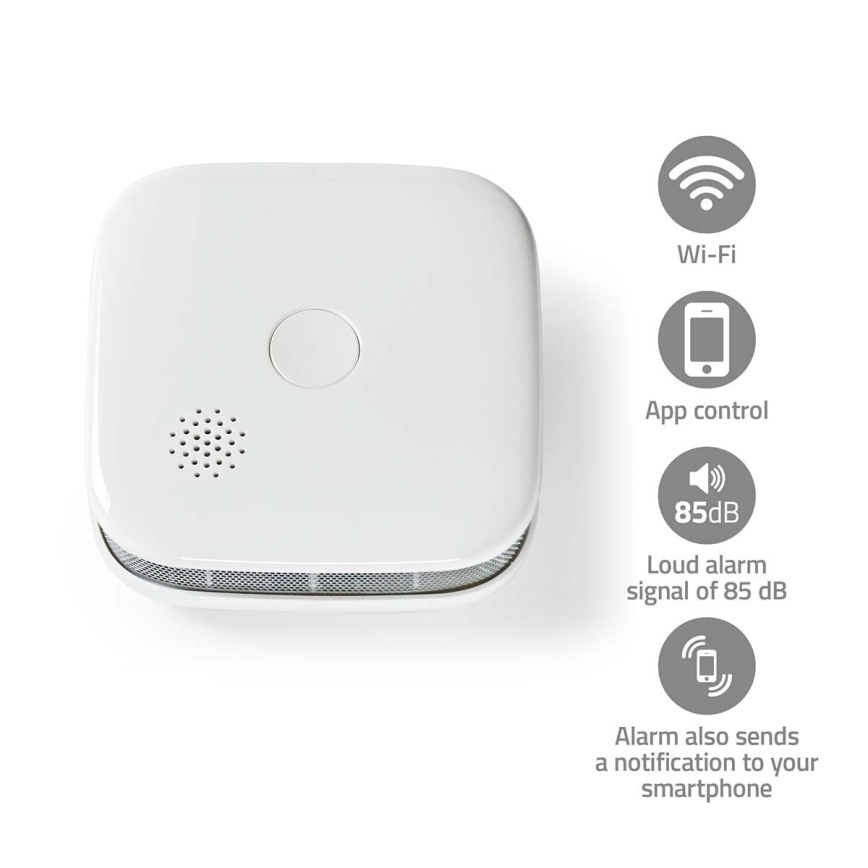 SmartLife rookmelder 3V/1xCR123A Wi‑Fi Tuya