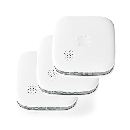 SET 3x Rookmelder SmartLife 3V/1xCR123A Wi-Fi Tuya