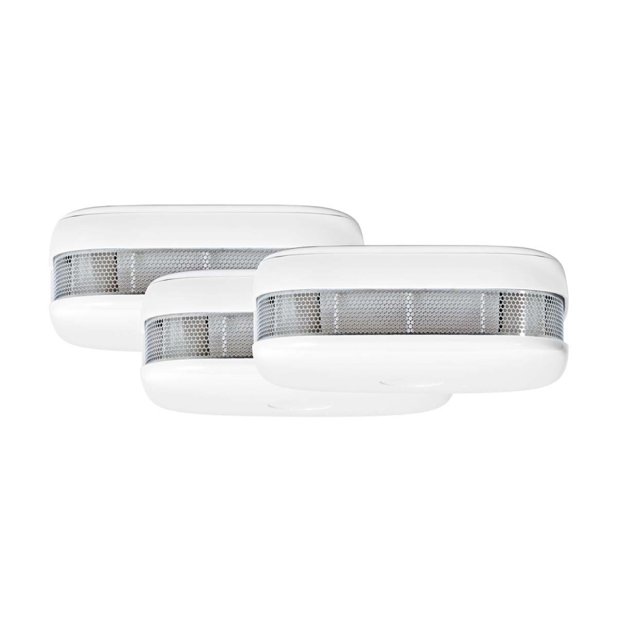SET 3x Rookmelder SmartLife 3V/1xCR123A Wi-Fi Tuya