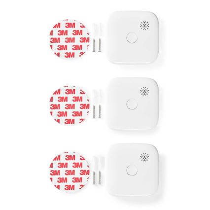 SET 3x Rookmelder SmartLife 3V/1xCR123A Wi-Fi Tuya