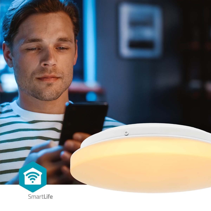 LED RGBW Dimbare badkamer plafondlamp SmartLife LED/18W/230V 2700-6500K IP44 Wi-Fi Tuya