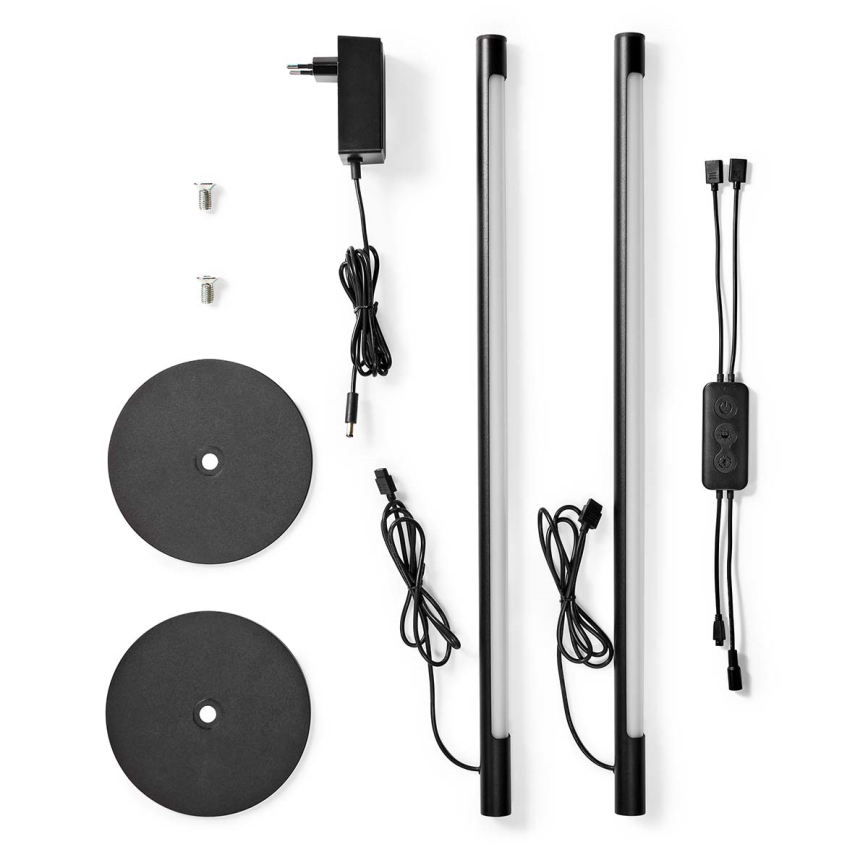 SET 2x LED RGBIC Dimbaar tafellamp SmartLife LED/36W/230V 55 cm 2700-6500K Wi-Fi Tuya + afstandsbediening