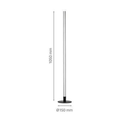 LED RGBIC Dimbare staande lamp Smartlife LED/10W/230V 100,5 cm 2700-6500K Wi-Fi Tuya + afstandsbediening