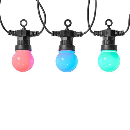 LED RGB Decoratieve Lichtketting voor buiten 20xLED/8 functies 13m IP65 Wi-Fi Tuya