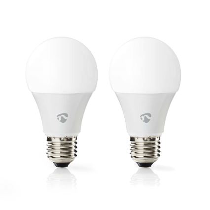 Set van 2 dimbare LED RGBW-lampen SmartLife E27/9W/230V Wi-Fi 2700-6500K