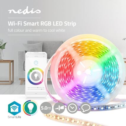 LED RGB Smart Wi-Fi strip 15W/230V 2700 - 6500K 5 m