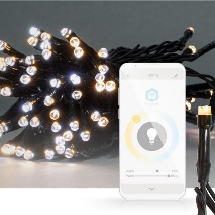 LED-lichtsnoer 50× LED / 8 functies / 5 m / IP65 / Wi‑Fi Tuya