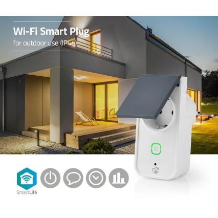 Smart buitenshuis stopcontact 3680W/230V/Type F SCHUKO/16A Wi-Fi IP44