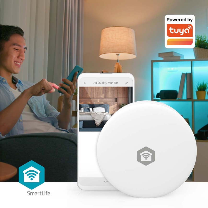 Slimme luchtkwaliteitsmonitor SmartLife Wi-Fi Tuya