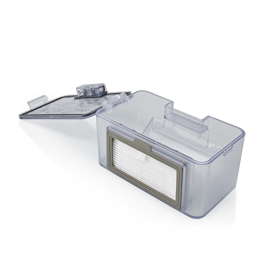 Slimme robotstofzuiger met dweilfunctie 28W/2500 mAh Wi-Fi zwart + afstandsbediening