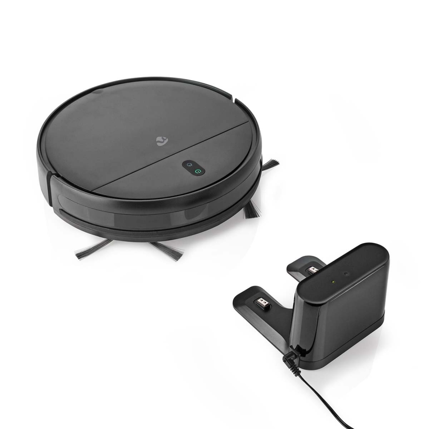 Slimme robotstofzuiger met een dweil 28W/2500 mAh Wi-Fi zwart + afstandsbediening