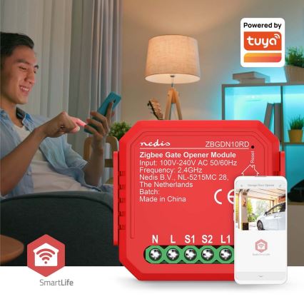 Slimme garagedeurschakelaar SmartLife Zigbee Tuya