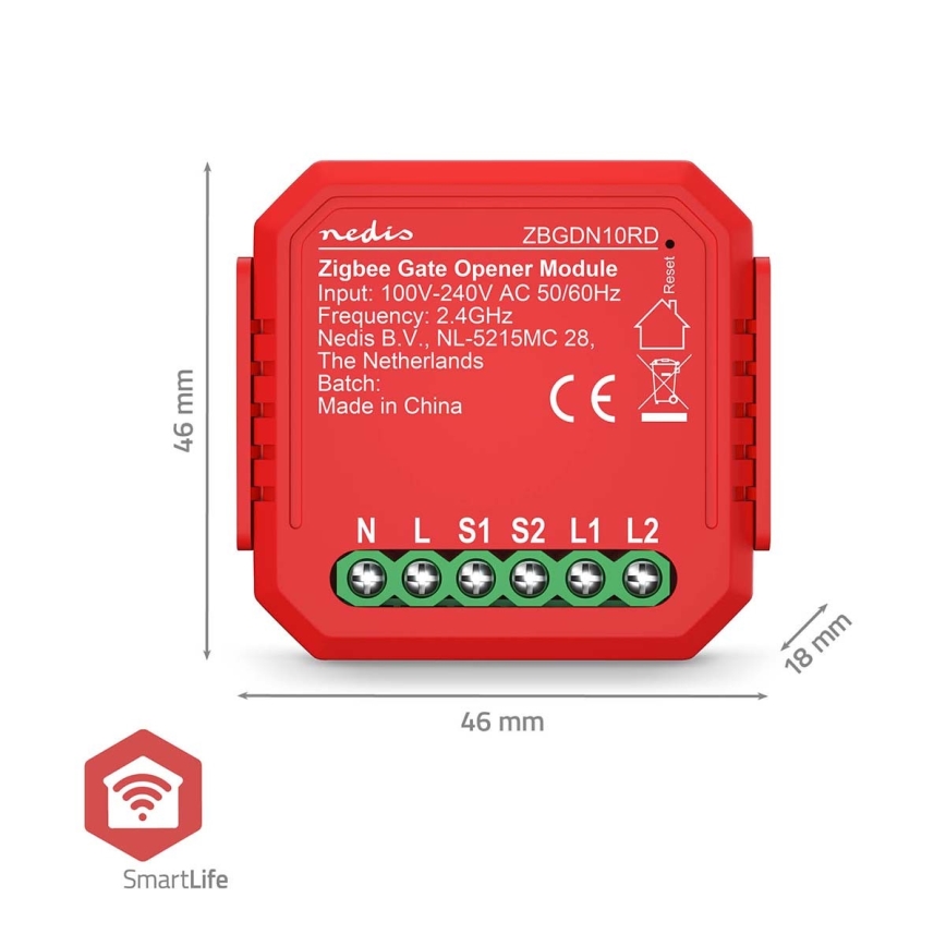 Slimme garagedeurschakelaar SmartLife Zigbee Tuya