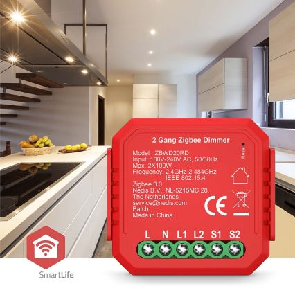Slimme dubbele dimmer SmartLife 230V