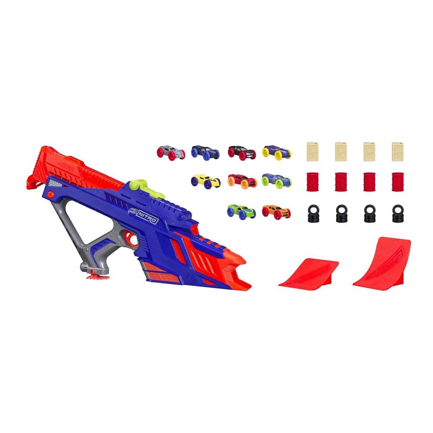 Nerf - Pistool voor Kinderen Nitro MotoFury Rapid Rally + 9 auto's