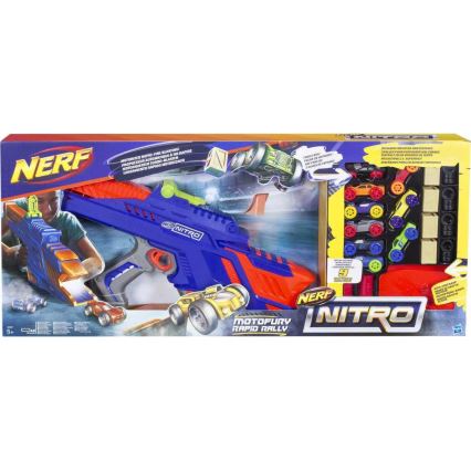 Nerf - Pistool voor Kinderen Nitro MotoFury Rapid Rally + 9 auto's