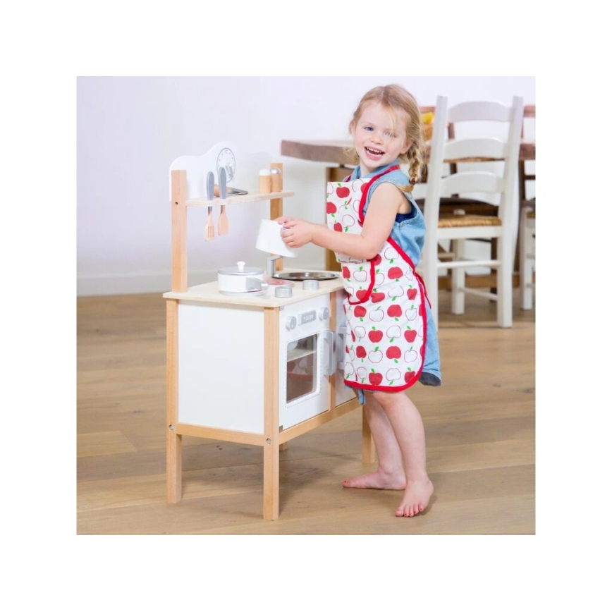 New Classic Toys - Houten keuken met accessoires wit/beige