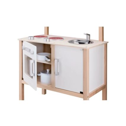 New Classic Toys - Houten keuken met accessoires wit/beige