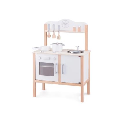 New Classic Toys - Houten keuken met accessoires wit/beige