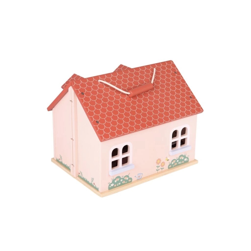 New Classic Toys - Houten poppenhuis rood