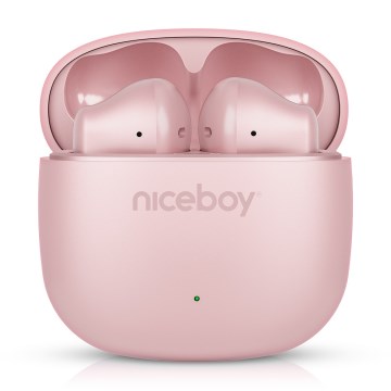 Niceboy Beans 4 POP - Draadloze oordopjes 200 mAh + 2x 30 mAh IPX4 roze