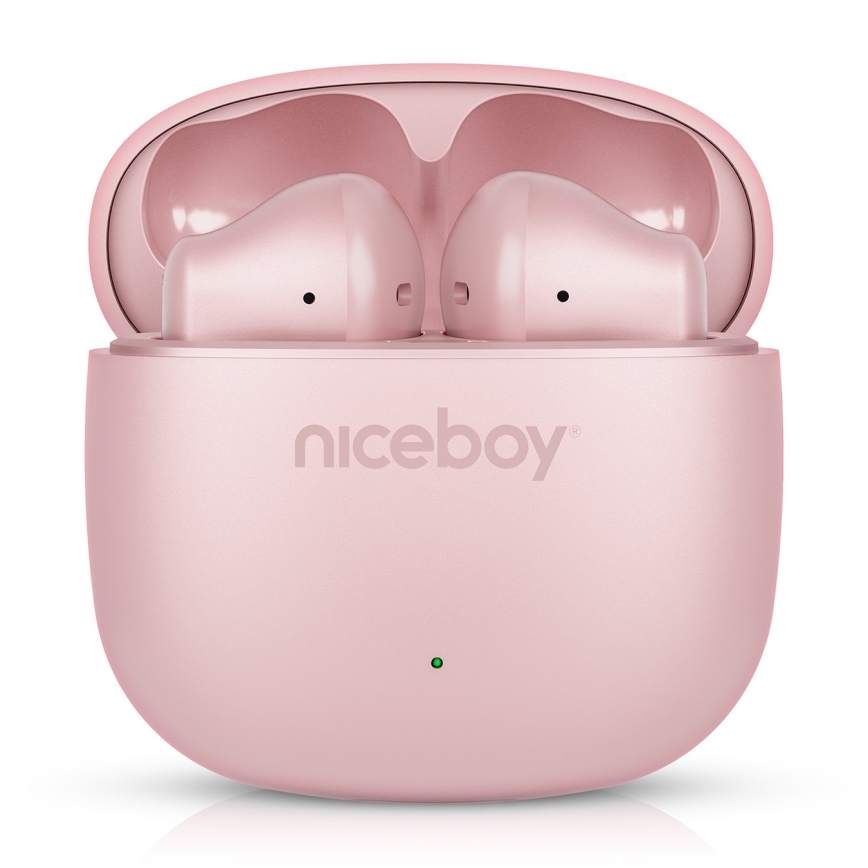 Niceboy Beans 4 POP - Draadloze oordopjes 200 mAh + 2x 30 mAh IPX4 roze