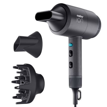 Niceboy ION AirSonic STAR - Haardroger 2100W/230V zwart