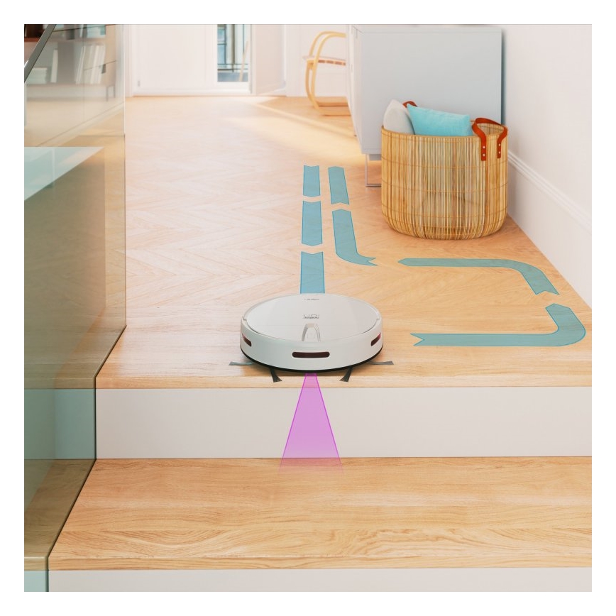 Niceboy ION Charles i4 - Slimme robotstofzuiger 2in1 4400 mAh Wi-Fi wit + afstandsbediening
